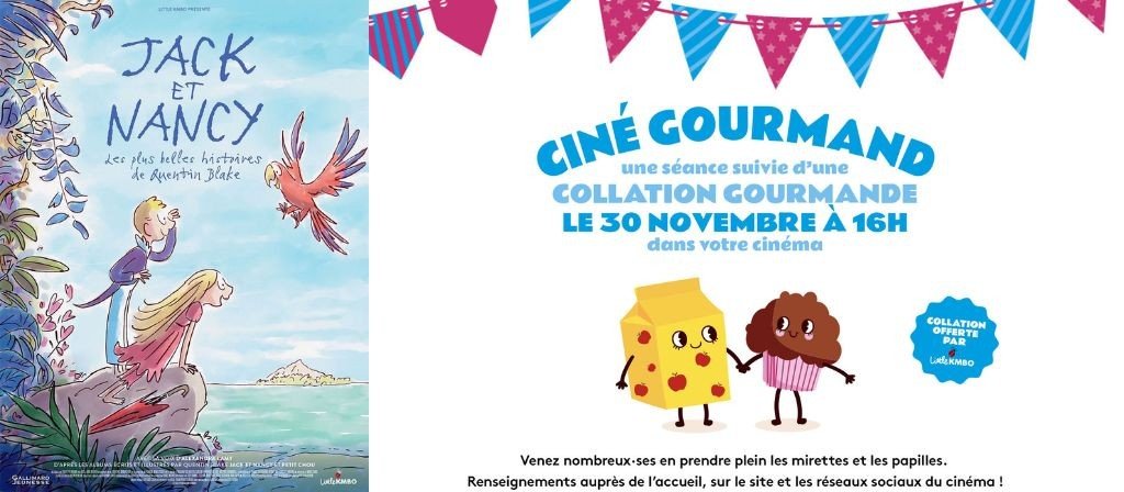 actualité CINE-GOURMAND 30.11 : JACK ET NANCY