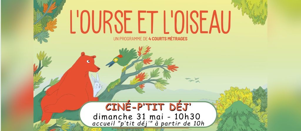 actualité CINE-P'TIT DEJ' 31.05 : L'OURSE ET L'OISEAU
