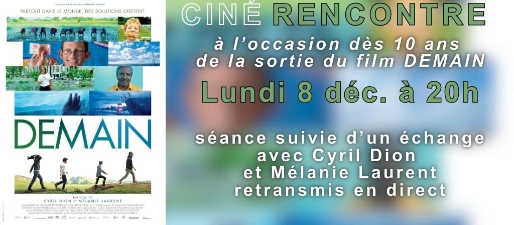 actualité CINE RENCONTRE 08.12 : DEMAIN